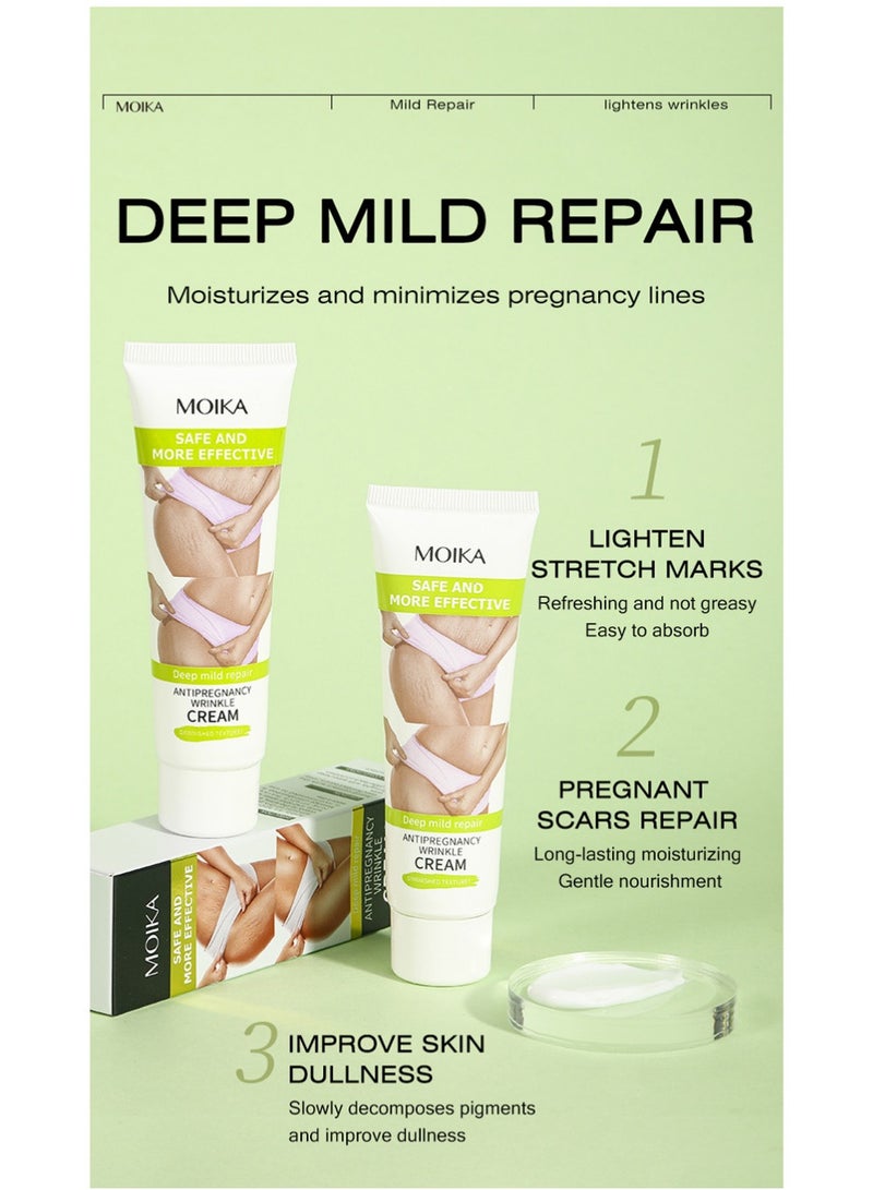 MOIKA Stretchmarks Cream Maternity Skin Treatment Pregnancy Scars Repair, Can Promote Cell Regeneration, Repair Necrotic Cells and Enhance Skin Elasticity, Designed For Mother's Stretch Marks - Image 3